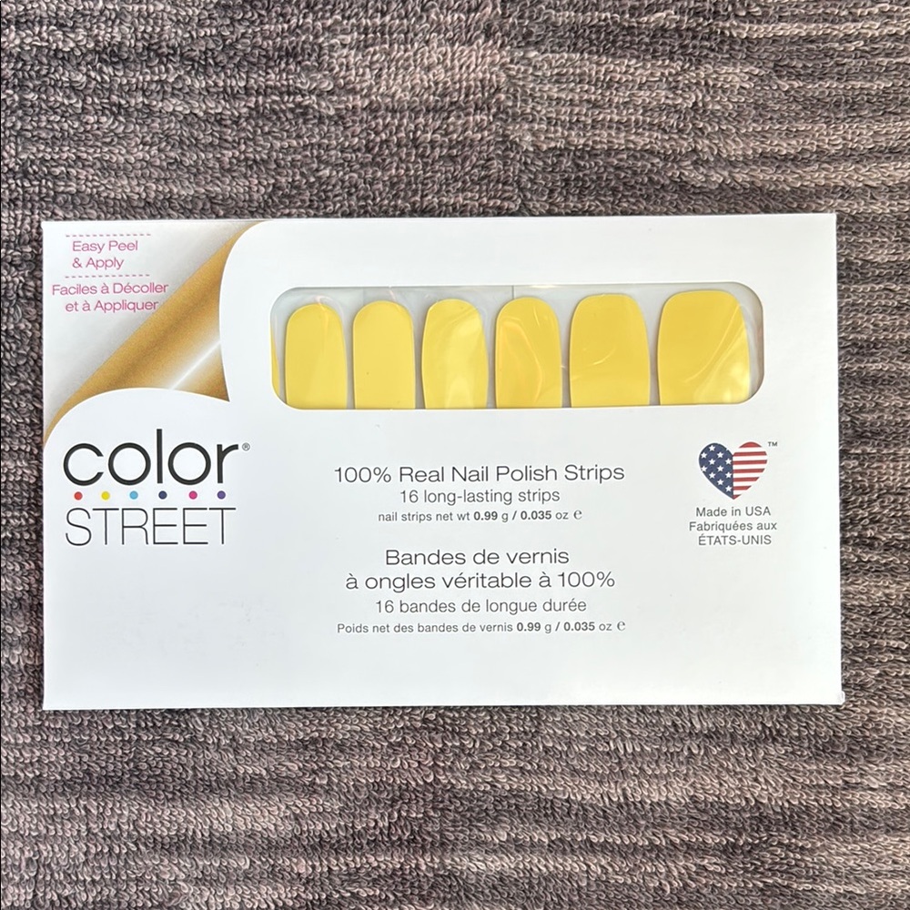 Color Street Yellow Nail Polish Strips belgian buttercup